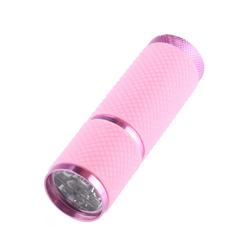 Cheap B2 Mini Super Bright Torch Water Resistant Rubber Coated Body 9LED Flashlight High Quality Rugged Wrist Strap Wholesales&Retail 4