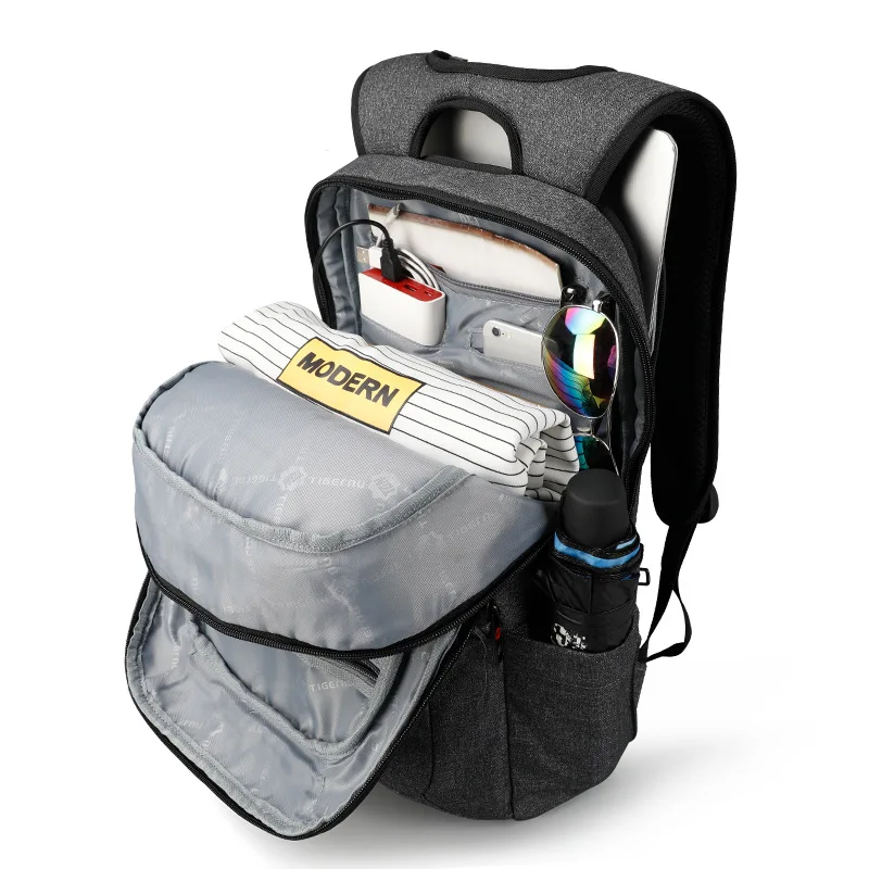 Tigernu, мужской водонепроницаемый рюкзак для путешествий с защитой от кражи, школьная сумка, повседневный женский рюкзак для ноутбука, сумки на плечо, высокое качество, новинка, Mochila