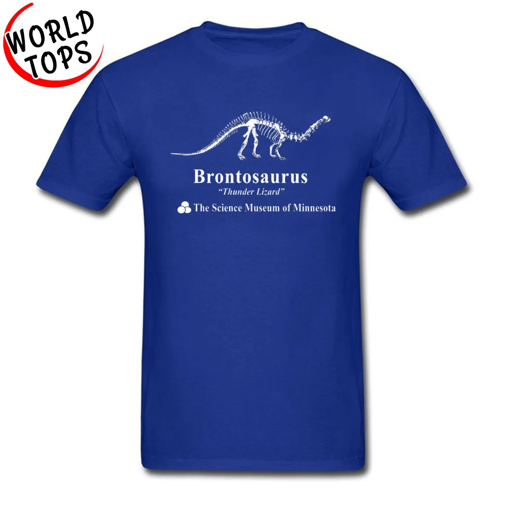 Normal Tops Tees 2018 New Fashion Short Sleeve Men T Shirt TpicOriginaltitle Unique Labor Day Clothing Shirt O-Neck Brontosaurus Stranger Thunder Lizard Things Shirts blue