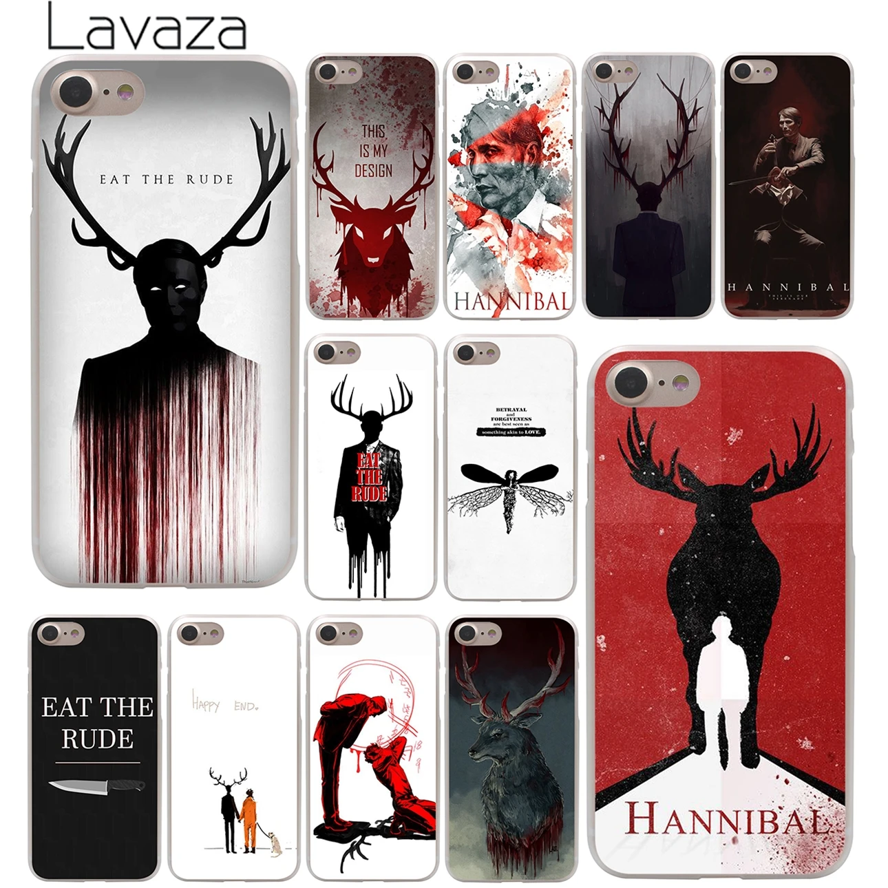Жесткий чехол для телефона Lavaza Hannibal eat the rude iPhone XR X XS 11 Pro Max 10 7 8 6 6S 5 5S SE 4 4S|case a|case
