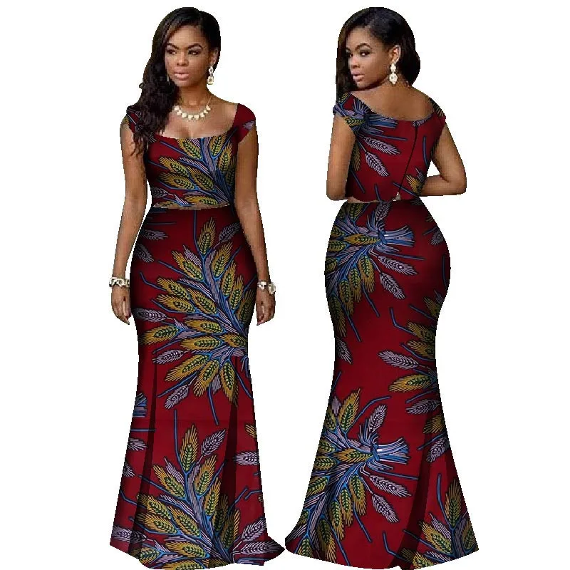 African-Print-Two-Piece-Set-Dashiki-African-Clothes-for-Women-Bazin-Square-Collar-Sleeveless-Crop-Skirt(10)