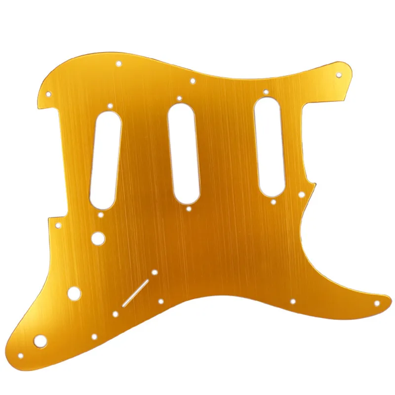 1 шт. SSS Гитара накладку металлической отделкой поверхности для ST Электрогитары Запчасти - Цвет: Orange Gold