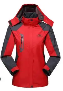 Лыжная куртка Женская водонепроницаемая зимняя куртка термо пальто для уличного катания на горных лыжах сноуборде куртка размера плюс бренд - Цвет: as show