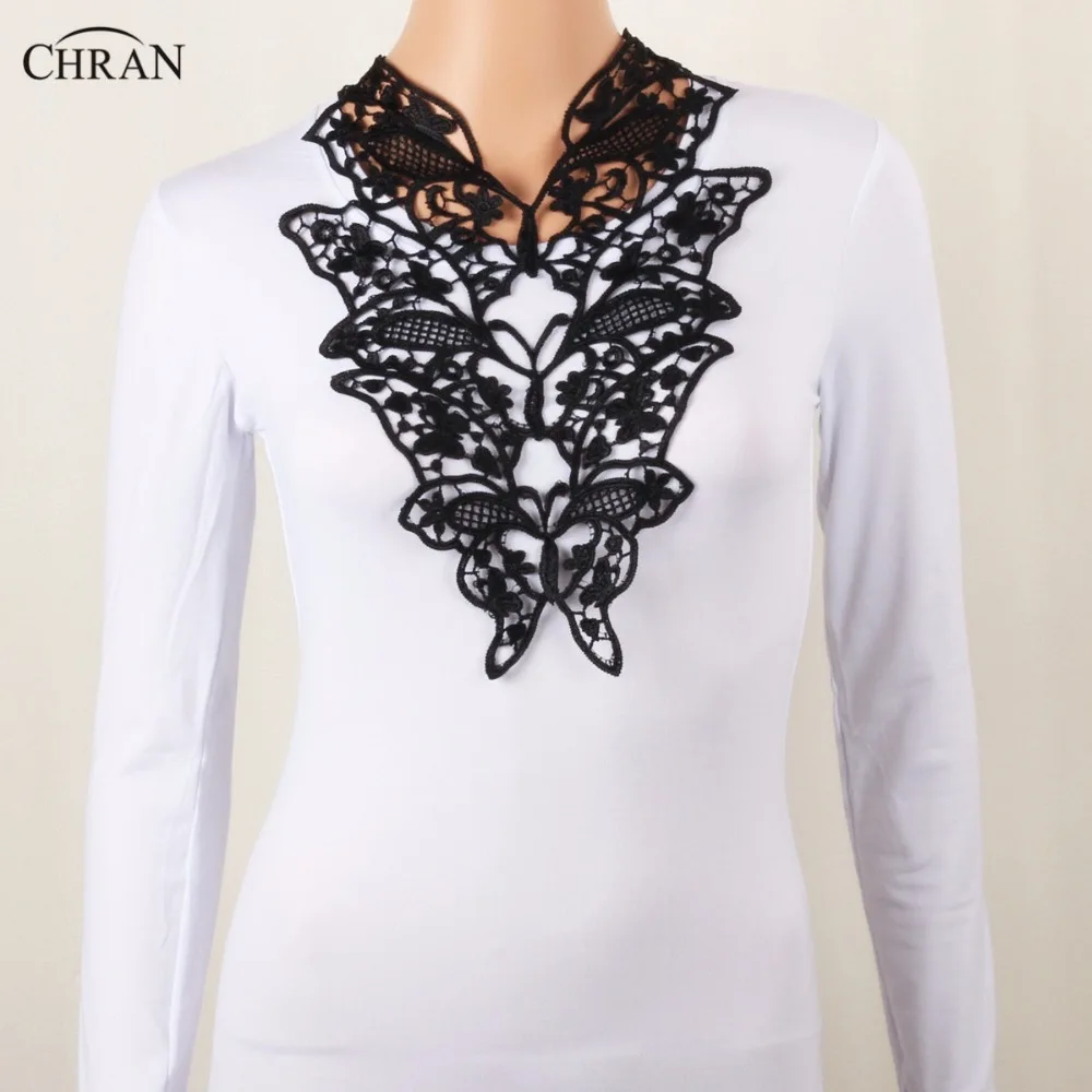 

Chran Bib Statement Lace Tattoo Necklace Sexy Chain Body Jewelry Fashion Gift Slave Harness Steampunk Gothic Black Lace Necklace