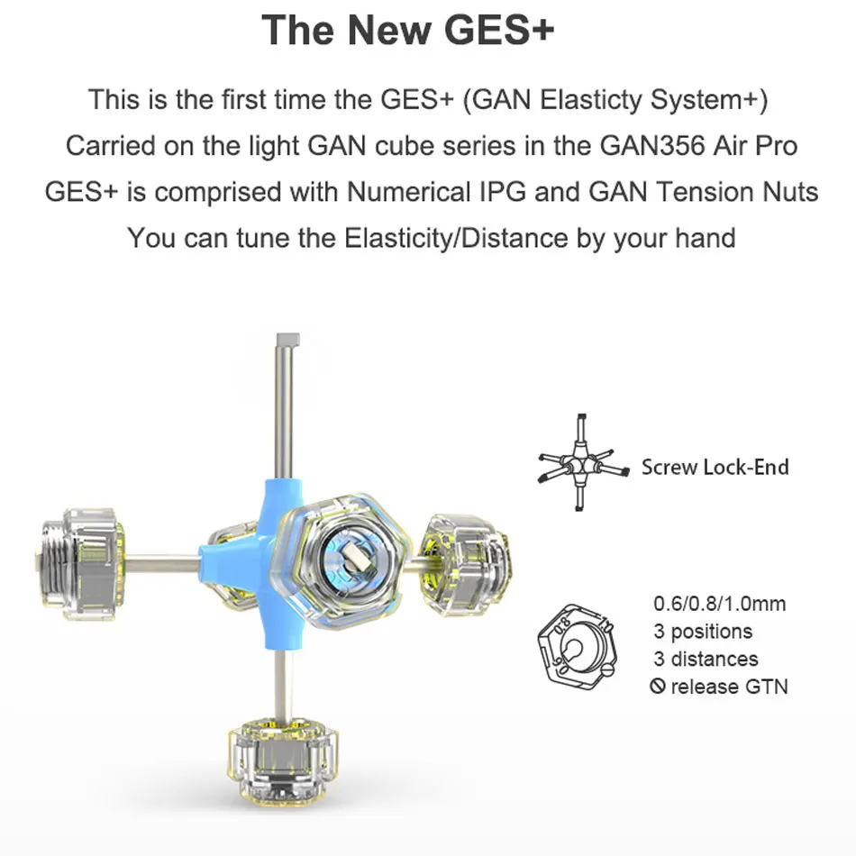 GAN 356 Air Pro 3x3x3 магический скоростной куб с числовым IPG Профессиональный gan356 air pro Кубики-головоломки gans