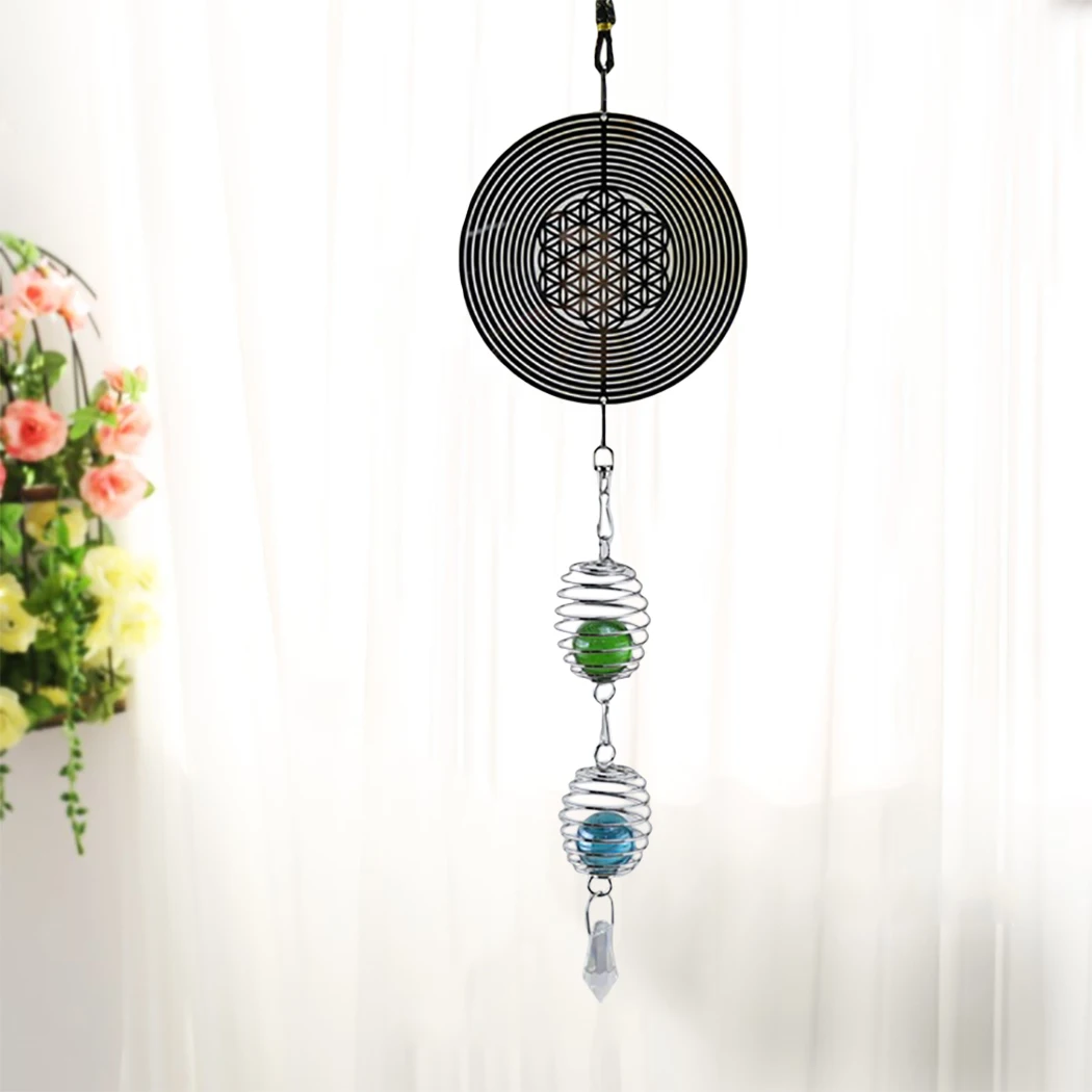 Ретро DIY вращающийся Wind Chime творческие особенности Новинка Металлические украшения висит ремесленные украшения для дома