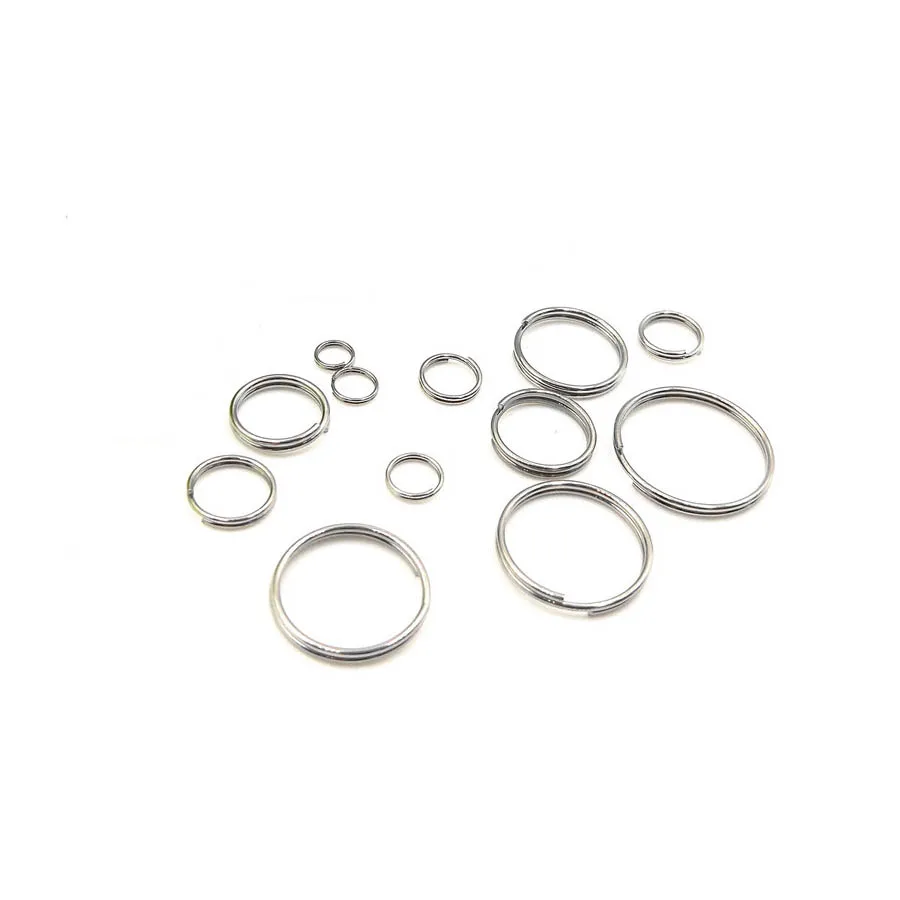 

100Pcs/lot Stainless Steel Double Loop Open Jump Split Ring Connector 4 5 6 7 8mm for DIY Jewelry Making Findings Supplier