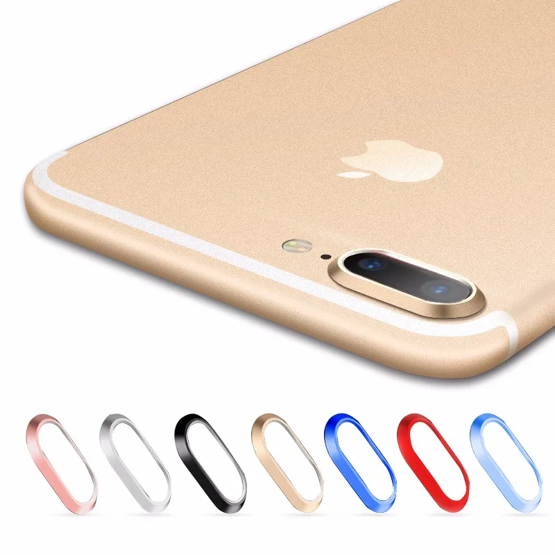 

New Arrival Metal Camera Lens Protector Guard Circle Protection Ring Bumper For iphone 7 8 Plus Lenses Decoration Accessories