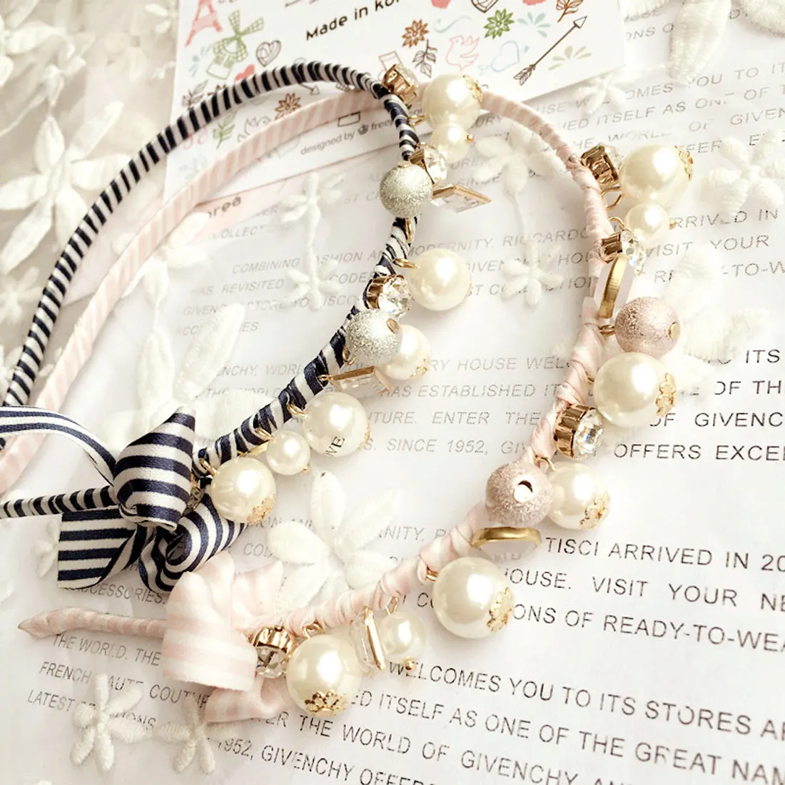 

Fashion Pearl Jewel Hair Bands For Women Accessories headband Elegant headband