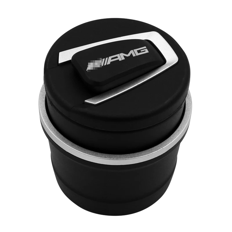 

1pcs Car Ashtray Storage Cup With LED for Mercedes Benz AMG C200 e200 e300 S200 S300 GLA GLC GLK C63 G55 ML63 car Accessories