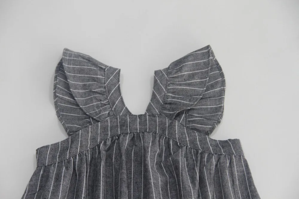 2019 New Casual Girls Dresses Cute Teen Stripes Dress Cotton Korean Children Clothing Summer Kids Clothes For Girls 4 to 15 Year (16)