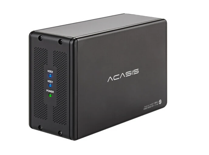 ACASIS DT-3608 Настольный 3,5-дюймовая Двойная-Порты и разъёмы последовательный интерфейс SATA Порты и разъёмы для USB3.0 мобильный жесткий диск массив коробки RAID жесткий диск коробка 19575TW