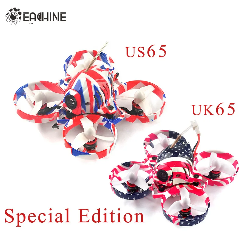 Eachine US65 UK65 65 мм Whoop FPV гоночный Дрон BNF Crazybee F3 Контроллер полета OSD 6A Blheli_S ESC RC Квадрокоптер