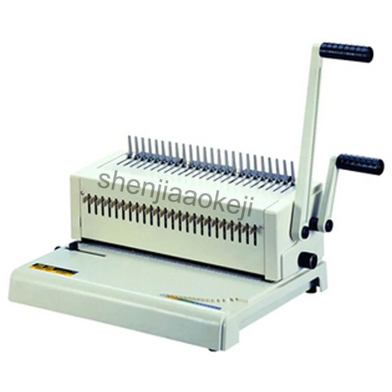 

A4 paper Comb binding machine adjustable Rubber ring binding machine glue punch machine bookbinding machine 1pc