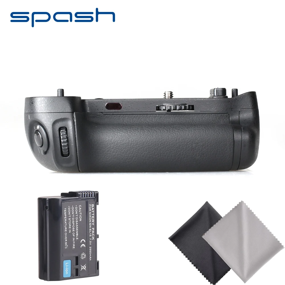 Spash Вертикальная Батарейная ручка с 1 шт. EN EL15 батарея для NIKON D750 as MB D16 держатель