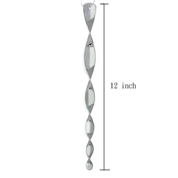 

30cm 12PCS Bird Repellent Scare Rods Spiral Wind Effective Hanging Birds Repellent for Patio Garden House Supplies Drop ship