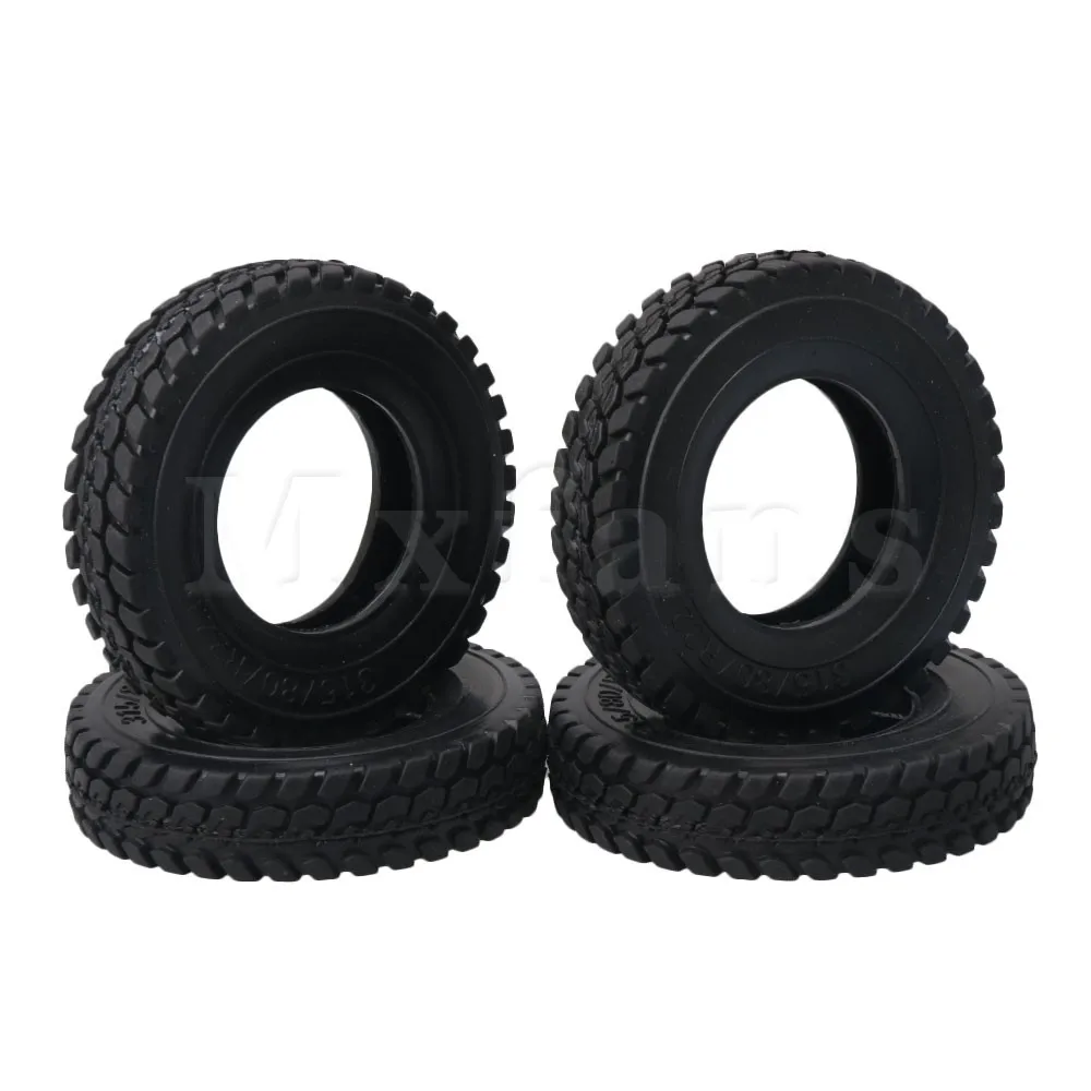 Mxfans 8.5x2cm Black Remote Control Car Rubber Tires Tyres for TAMIYA
