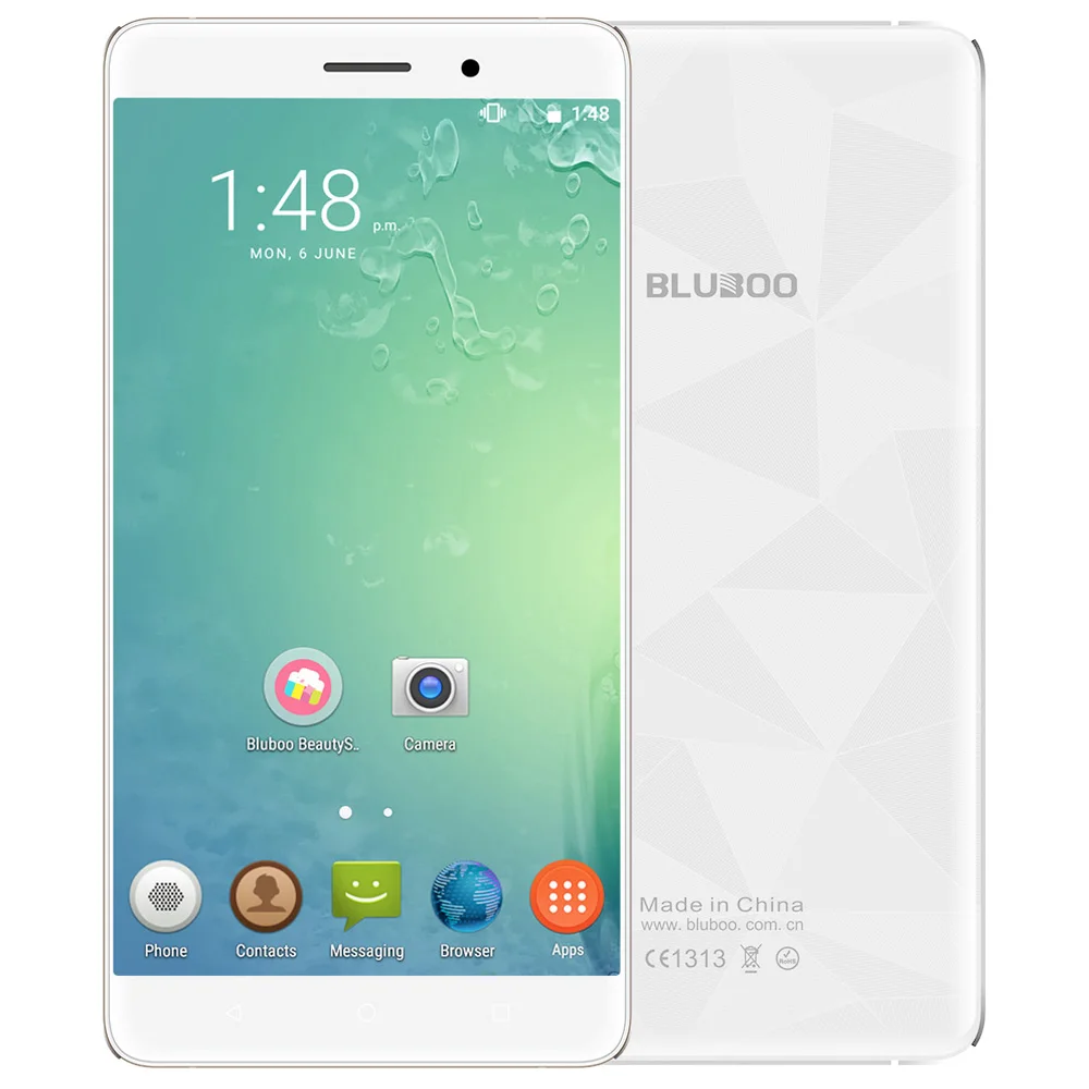 Оригинальный Bluboo Майя 3G WCDMA mtk6580a четыре ядра 1. 3g Гц Android 6 0 5 ''HD 1280x720 P 2 ГБ