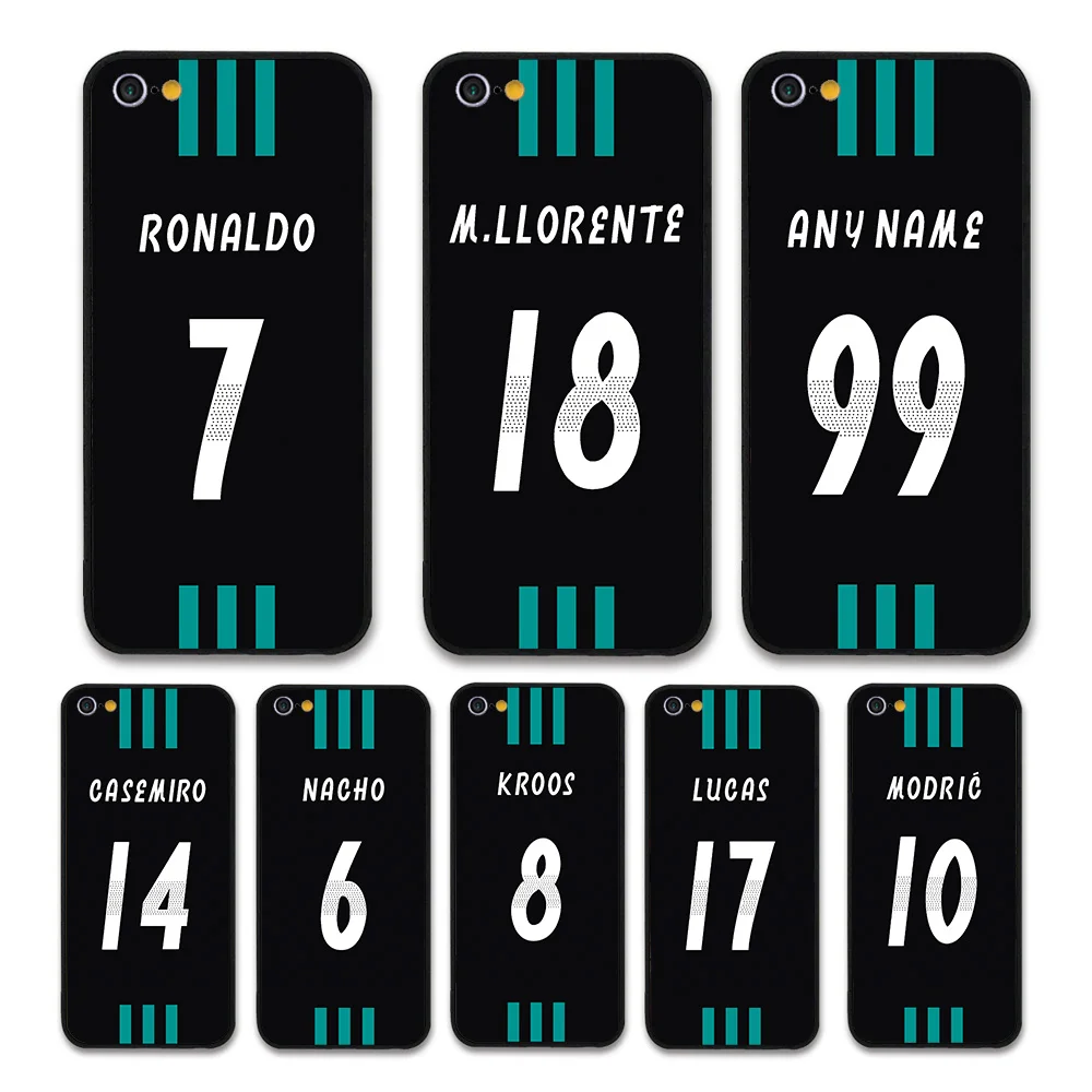 

European Football RONALDO MODRIC KROOS Jersey style Real Madrid Custom Names and Numbers case for iPhone 6 plus Phones cases
