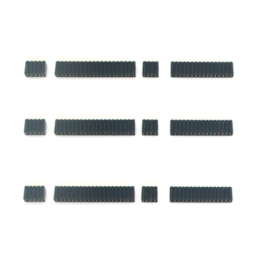 

100Pcs 1.27mm Pitch Single Row Straight Pins 4.6mm Female PTH Pin Header For Arduino 12P 14P 15P