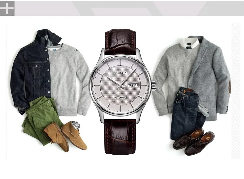 Ochstin ограничено по времени Мужские механические часы Montre Homme мужские s часы лучший бренд роскошные кожаные автоматические женские часы час
