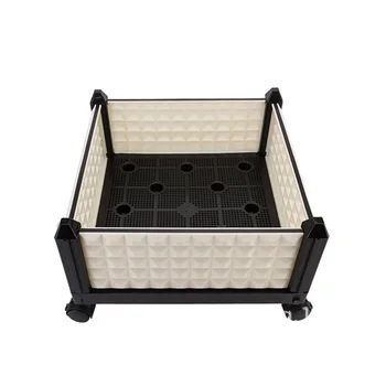 

BESTOYARD Planter Pot Succulent Planter Flower Pot Plant Box Container with 4 Wheels