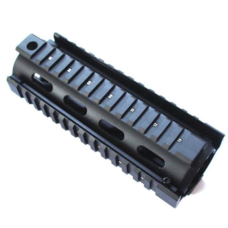 

Tactical Hunting 6.7 Inch AR-15 Airsoft M4 Handguard Carbine Shooting RIS Quad Rail 2 Piece Drop-In Picatinny Mounting Rifle