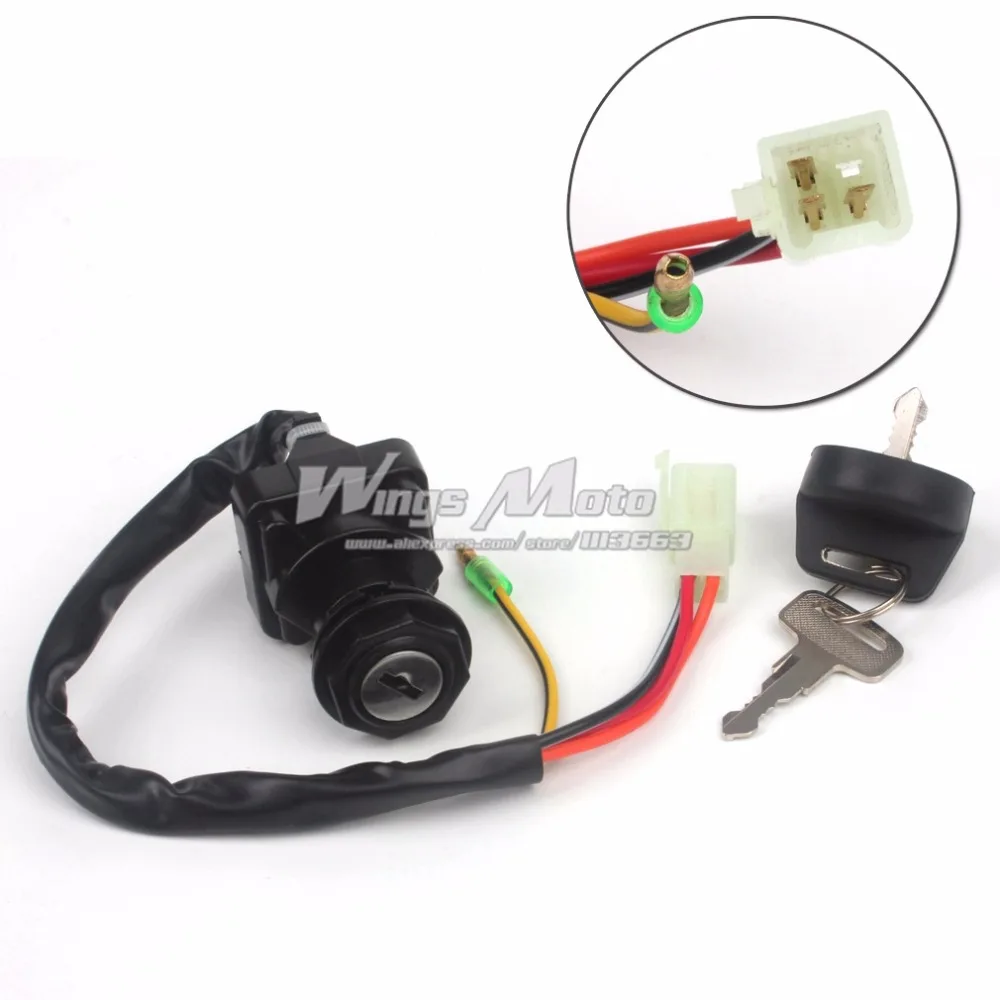 Ignition Key Switch for Suzuki ATV LTF250 Quad Runner 1988 1998 LT80 LT