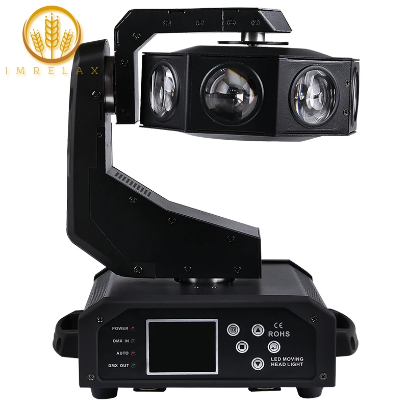 

IMRELAX New 8*40W RGBW 4in1 LED Moving Head Flying Light 18 Channels Rotating Beam Moving Head Disco Stage Light