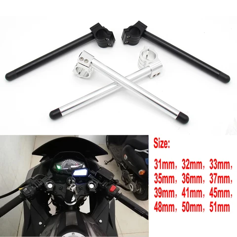 Home v1 147 guidao da motocicleta de corrida ajustavel cnc 31 32 33 35 37 39 41 51