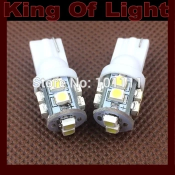 

1000X w5w 194 T10 10 leds SMD 3528 t10 10smd Wedge Car Auto LED Light Bulb Lamp White blue yellow green red free shipping