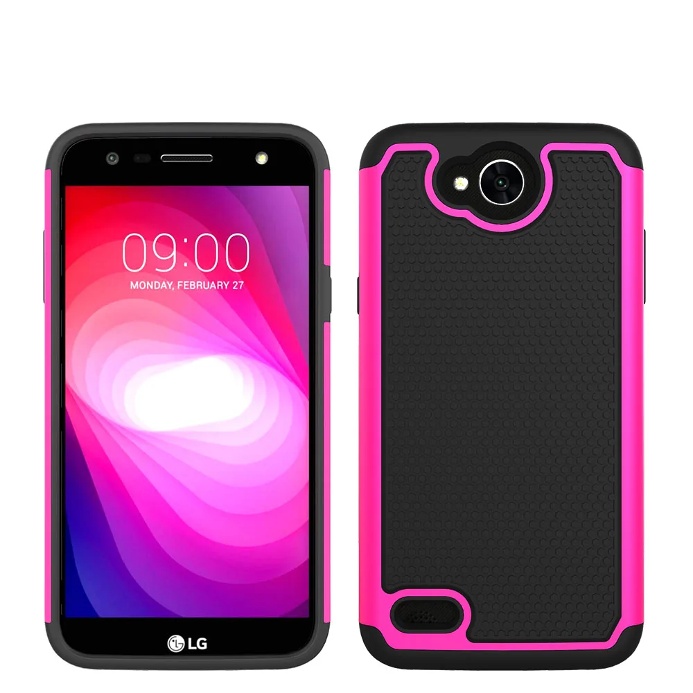 

Heavy Duty Dual Layer Armor Case Shockproof Protective Cover For LG X Power 2/LV7/K10 Power/X Charge/Fiesta LTE/Fiesta 2 L64VL