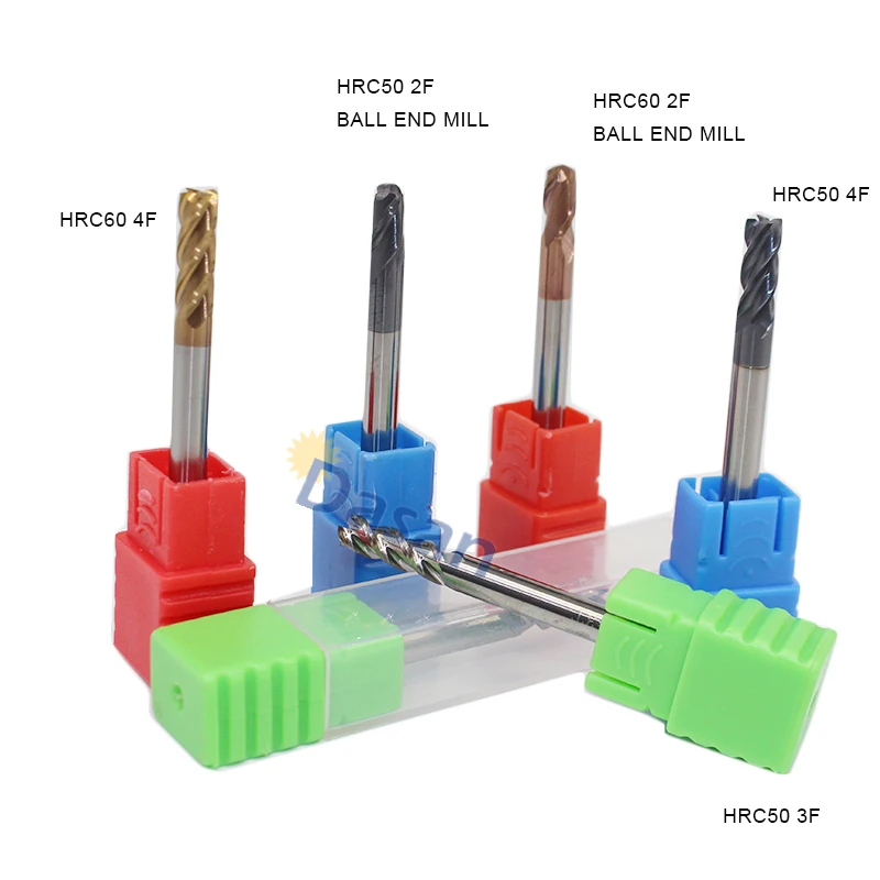 1PC 4mm End MIll Carbide Ball Nose Endmills Long 50mm 75mm 100mm CNC