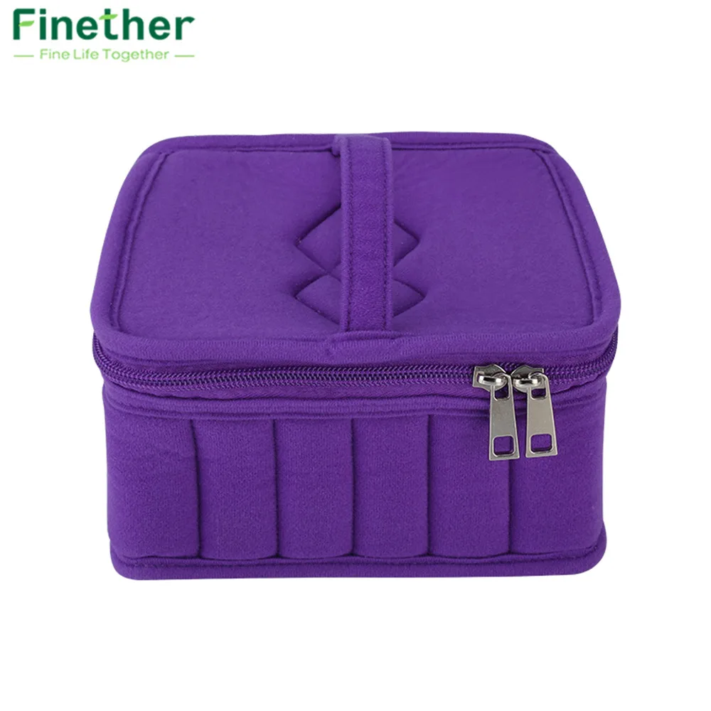 Finether 30-Bottle Essential Oil Carrying Holder Case Perfume Oil Portable Travel Storage Box Nail Polish Organizer Storage Bag 1