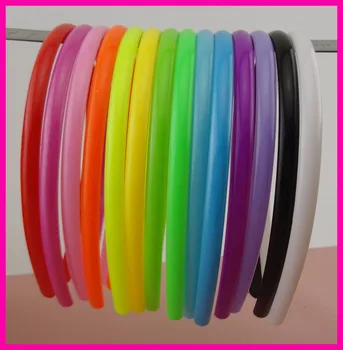 

20PCS 8mm Assorted Colors Solid Plain Plastic Headbands hairbands with two Rows Teeth DIY Kids Hair accessories