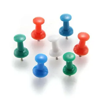 

Wholesale 100pcs Coloured Push Pin Drawing Map Pins Notice Office School