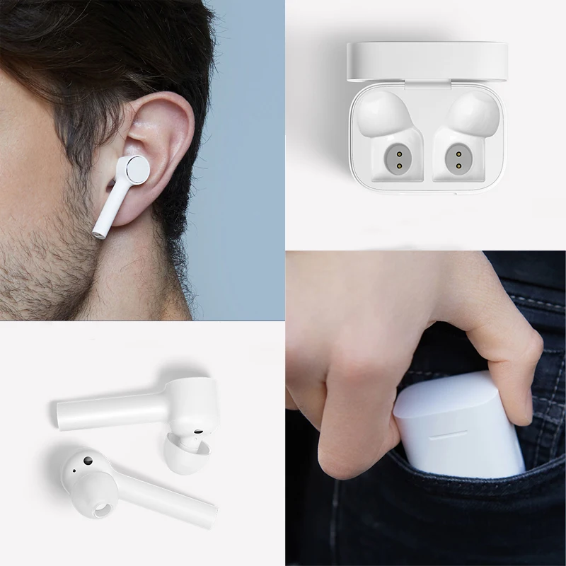 Xiaomi Airdots Pro Bluetooth гарнитуры Xiaomi беспроводные наушники 10 часов рабочего времени Голосовое управление шумоподавление управление краном