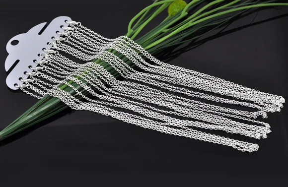 DoreenBeads 12 серебряного цвета застежка карабин ожерелья цепочки 18 дюймов B12716 (B12716)