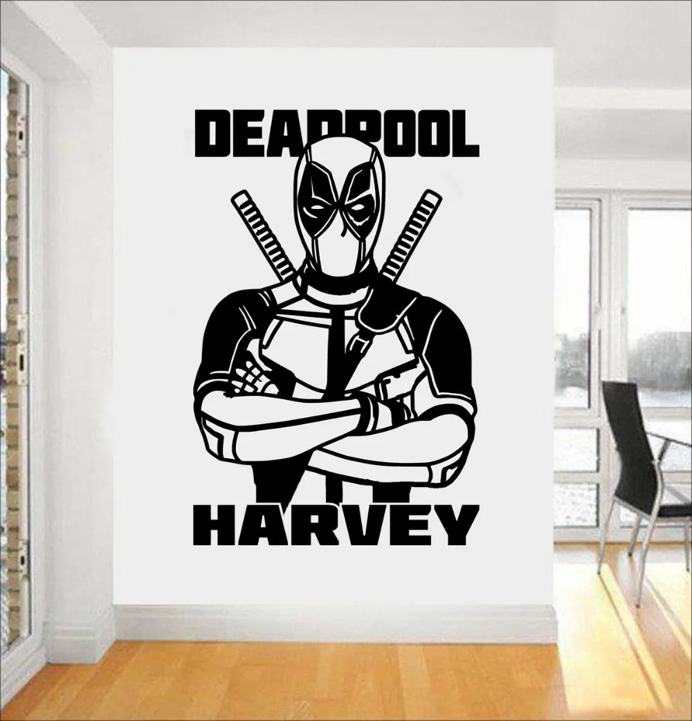 Deadpool Marvel Superhero Children S Room Decor Wall Decal Wall Art