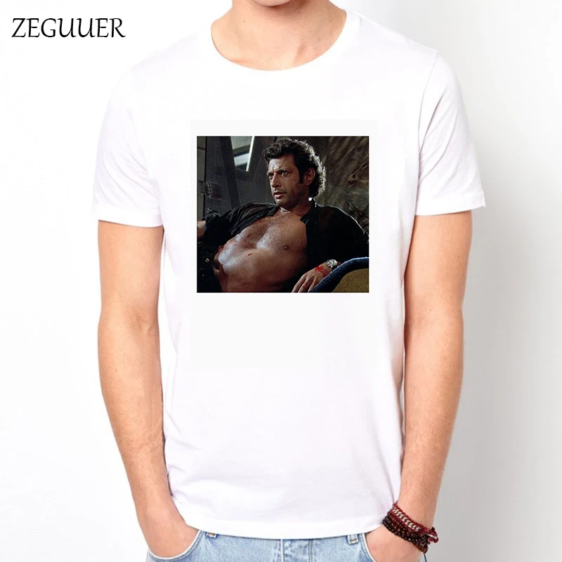 

Jurassic Park Jeff Goldblum Malcolm T Shirt Funny T Shirts Print Streetwear T Shirt Men Harajuku Fashion Boyfriend Gift Summer