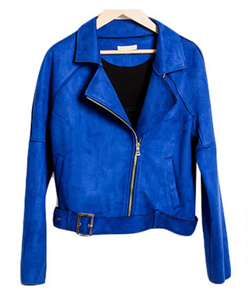 short blue jacket womens