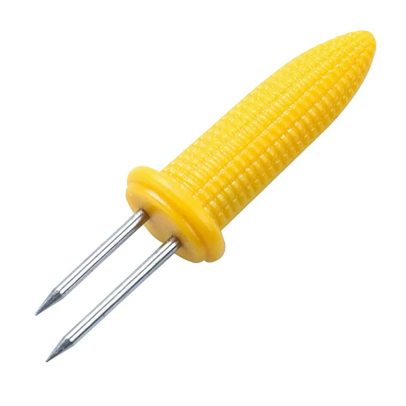 10Pcs Corn Holders Stainless Steel BBQ Forks Small Corn Cob Holders Skewers Barbecue Meat Fork Prongs Outdoor Party BBQ Tools (4)