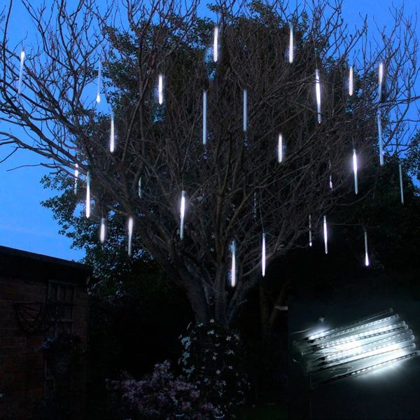 50 см Метеоритный дождь Дождь год Рождество Navidad шнур Фея гирлянда светодиодный гирлянда Рождественский сад открытый декоративный светильник HK C-28
