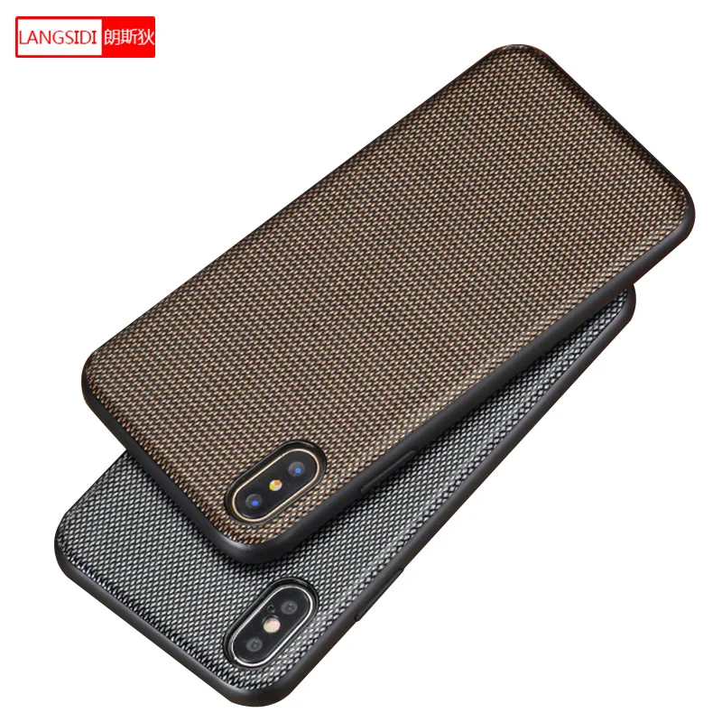 

LANGSIDI Brick stone Business phone case for iphone x xs xsmax 6 7 8 8plus 5 5s SE Beautiful personality Anti-fall cover