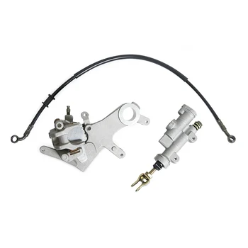 

NICECNC Rear Brake Master Cylinder w/ Pads Brake Oil Hose Pipe For Honda CR125R CR250R CR 125R 250R 125 R 250 R 2002-2007