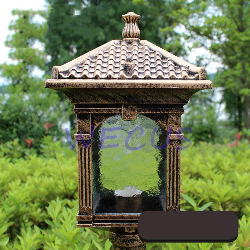 Luzes de Natal ao ar Luz do Jardim ao ar Europa Moda Gramado Lâmpada Livre Luxo Antigo Quintal Decoração Iluminação Luces Jardin 10 Europa moda gramado lâmpada luz do jardim