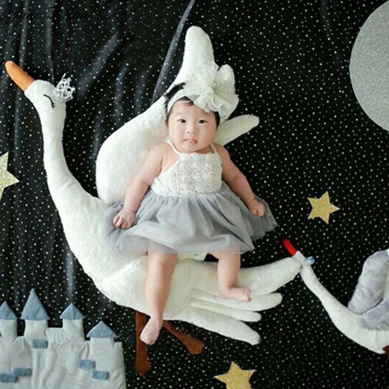

Jane Z Ann Baby Photography Props Theme Background Costume Clothes flying with goose fotografia Studio Shooting Photo Props