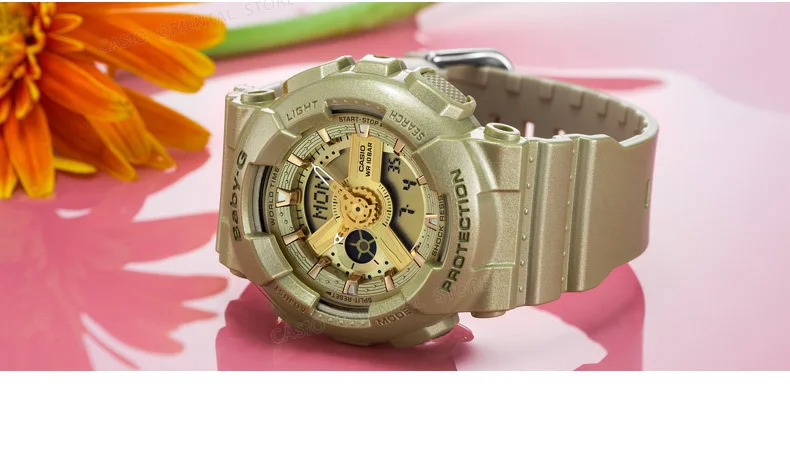 CASIO Часы двойной Дисплей наручные часы Для женщин BA-112-2A Водонепроницаемый светодиодные спортивные часы Relogio masculino часы подарок Мода BA-112-2A
