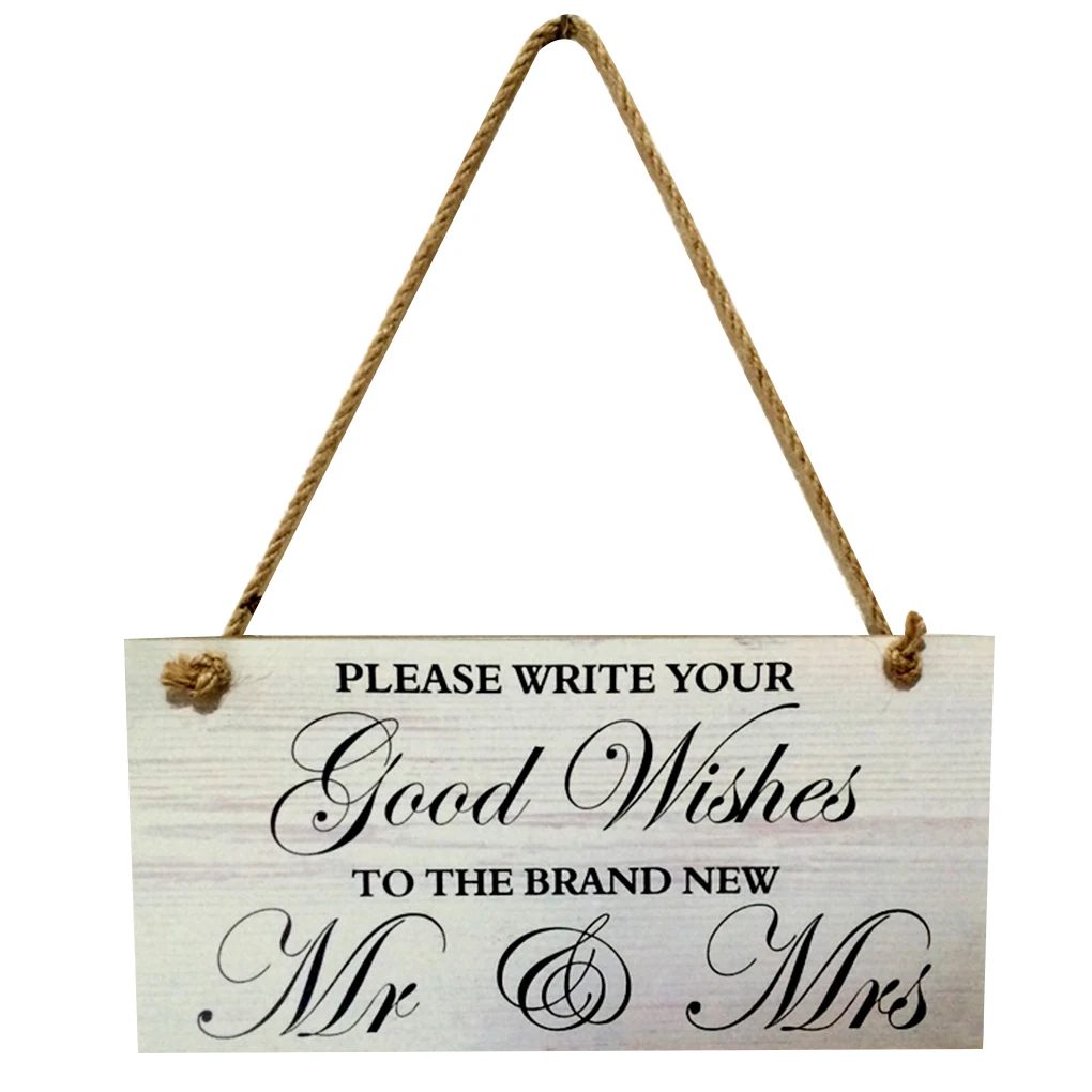 Buy New Arrival Good Wishes Mr Mrs Wooden