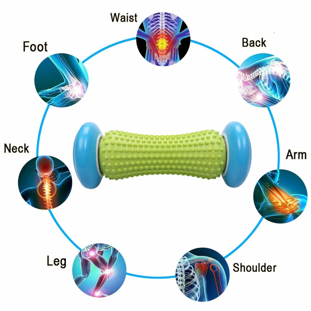 Foot Hand Massage Roller Yoga Exercise Acupressure Recovery Body Muscle Physical Therapy For Plantar Fasciitis Heel Massager